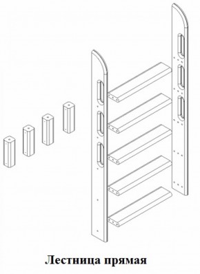 Кровать Сонечка 2-х ярусная (модульная) в Дегтярске - degtyarsk.mebel-e96.ru