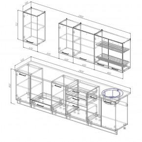 Кухонный гарнитур Лада 2800 в Дегтярске - degtyarsk.mebel-e96.ru