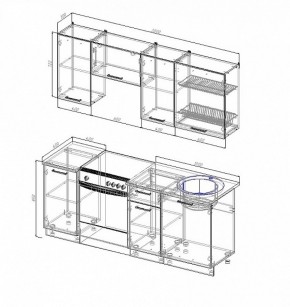 Кухонный гарнитур Лофт 2000 в Дегтярске - degtyarsk.mebel-e96.ru