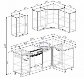 Кухонный гарнитур угловой Руанда 2000х1200 в Дегтярске - degtyarsk.mebel-e96.ru