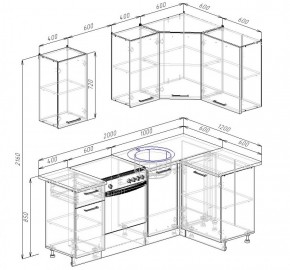 Кухонный гарнитур угловой Вегас 2000*1200 в Дегтярске - degtyarsk.mebel-e96.ru