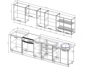 Кухонный гарнитур Вегас 3000 в Дегтярске - degtyarsk.mebel-e96.ru