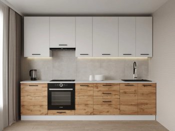 Кухонный гарнитур высокий Лада 3000 мм (Санвут) в Дегтярске - degtyarsk.mebel-e96.ru