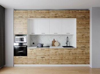 Кухонный гарнитур Лада 3400 мм (Санвут) в Дегтярске - degtyarsk.mebel-e96.ru