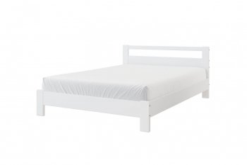 Кровать из массива Лана Белый Античный (БМ) в Дегтярске - degtyarsk.mebel-e96.ru
