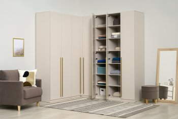 Гардеробная/шкаф 2200*1706 мм Ларго №3 Кашемир (Миф) в Дегтярске - degtyarsk.mebel-e96.ru