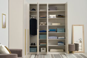 Гардеробная/шкаф 2200*1706 мм Ларго №3 Кашемир (Миф) в Дегтярске - degtyarsk.mebel-e96.ru