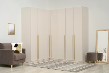 Гардеробная/шкаф 2200*1706 мм Ларго №3 Кашемир (Миф) в Дегтярске - degtyarsk.mebel-e96.ru