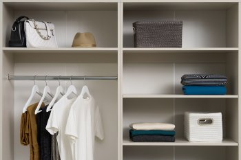 Гардеробная/шкаф 4000 мм Ларго №1 открытая Кашемир (Миф) в Дегтярске - degtyarsk.mebel-e96.ru