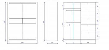 Шкаф-купе 1750 мм 2-х дверный Лацио (СБК) в Дегтярске - degtyarsk.mebel-e96.ru