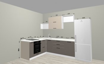 Угловой кухонный гарнитур Санвут 1516х2100 мм в Дегтярске - degtyarsk.mebel-e96.ru