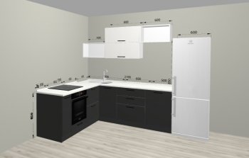 Угловой кухонный гарнитур Санвут 1516х2100 мм в Дегтярске - degtyarsk.mebel-e96.ru