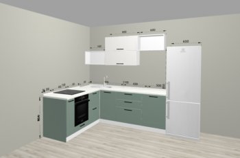 Угловой кухонный гарнитур Санвут 1516х2100 мм в Дегтярске - degtyarsk.mebel-e96.ru