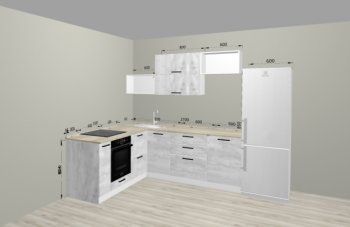 Угловой кухонный гарнитур Санвут 1516х2100 мм в Дегтярске - degtyarsk.mebel-e96.ru