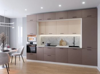 Кухонный гарнитур Латте 3400 мм (Санвут) в Дегтярске - degtyarsk.mebel-e96.ru