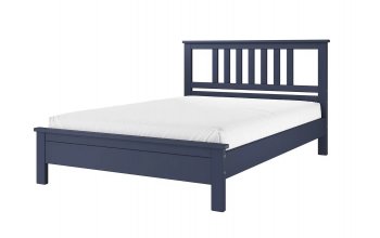 Кровать из массива Лаура темный лазурный (БМ) в Дегтярске - degtyarsk.mebel-e96.ru