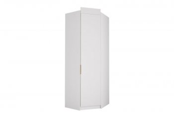 Шкаф угловой Лавис ШДУ 765.1 белый софт/ручка золотая (ДСВ) в Дегтярске - degtyarsk.mebel-e96.ru