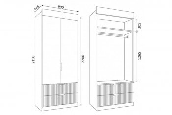Набор детской мебели Лавис модульный белый софт (ДСВ) в Дегтярске - degtyarsk.mebel-e96.ru
