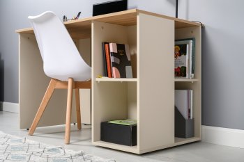 Стол письменный Лайт 12.163. сатин (Моби) в Дегтярске - degtyarsk.mebel-e96.ru
