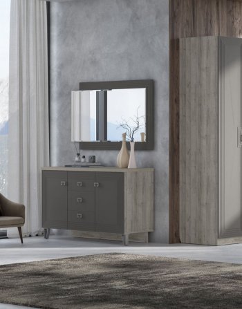 Спальный гарнитур Лежер модульный, холст вулканический (СанТан) в Дегтярске - degtyarsk.mebel-e96.ru