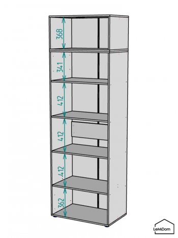 Шкаф с антресолью 800 мм Linnea MHR-2A-2 2450х800х510 (Графит-М 11.1.25) в Дегтярске - degtyarsk.mebel-e96.ru