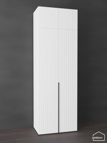 Шкаф с антресолью 800 мм Linnea MHR-2A-2 2450х800х510 (Белый-М 11.1.2) в Дегтярске - degtyarsk.mebel-e96.ru