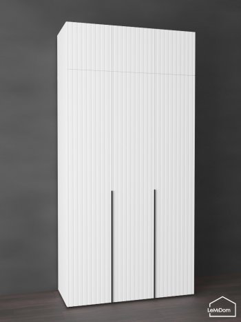 Шкаф с антресолью 1200 мм Linnea MHR-3A-1 2450х1200х510 (Белый-М 11.1.2) в Дегтярске - degtyarsk.mebel-e96.ru