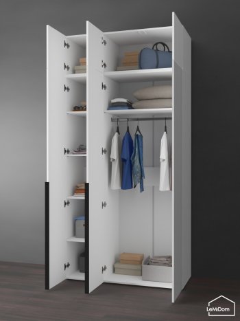 Шкаф с антресолью 1200 мм Linnea MHR-3A-1 2450х1200х510 (Белый-М 11.1.2) в Дегтярске - degtyarsk.mebel-e96.ru