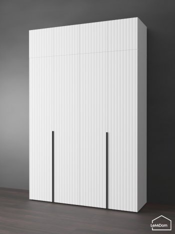 Шкаф с антресолью 1600 мм Linnea MHR-4A-1 2450х1600х510 (Белый-М 11.1.1) в Дегтярске - degtyarsk.mebel-e96.ru