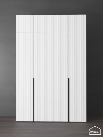 Шкаф с антресолью 1600 мм Linnea MHR-4A-2 2450х1600х510 (Белый-М 11.1.2) в Дегтярске - degtyarsk.mebel-e96.ru