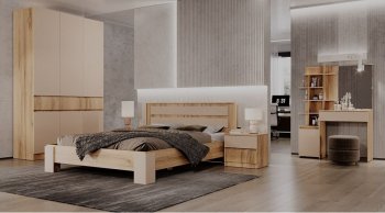Комод 3 ящика Ленора вотан/Кашемир (Лин) в Дегтярске - degtyarsk.mebel-e96.ru