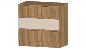 Комод 3 ящика Ленора вотан/Кашемир (Лин) в Дегтярске - degtyarsk.mebel-e96.ru