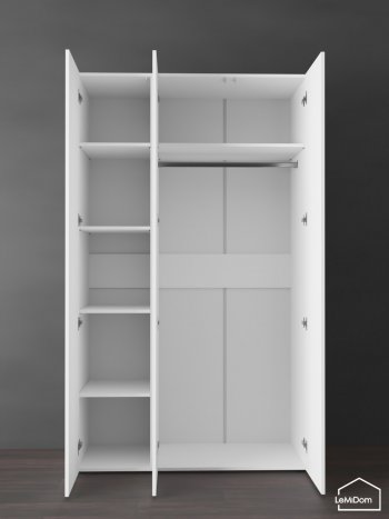 Шкаф Linnea MHR-3PO-1 2050х1200х510 (Белый-М 11.1.1) в Дегтярске - degtyarsk.mebel-e96.ru