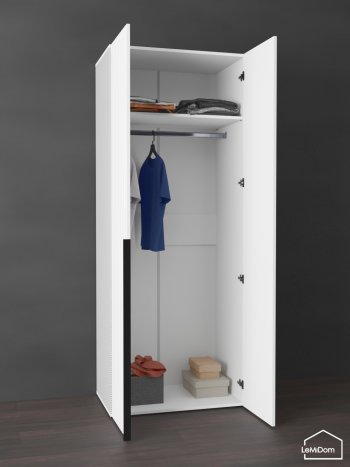 Шкаф Linnea MHR-2 2050х800х510 (Белый-М 11.1.1) в Дегтярске - degtyarsk.mebel-e96.ru