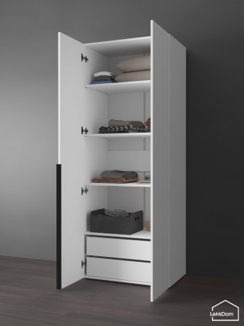 Шкаф Linnea MHR-2-4 2050х800х510 (Белый-М 11.1.1) в Дегтярске - degtyarsk.mebel-e96.ru