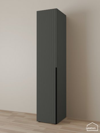 Шкаф Linnea MHR-1-2 2050х400х510 (Графит-М 11.1.25) в Дегтярске - degtyarsk.mebel-e96.ru