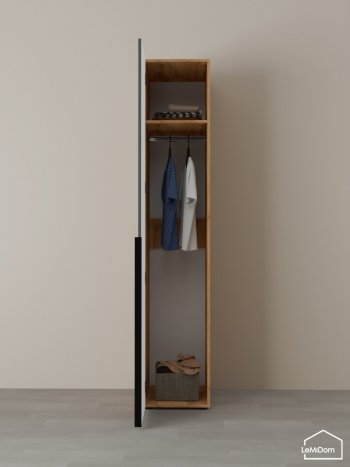 Шкаф Linnea MHR-1 2050х400х510 (ДВ-М 11.1.25) в Дегтярске - degtyarsk.mebel-e96.ru