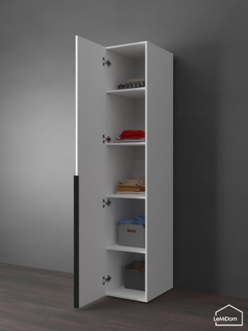 Шкаф Linnea MHR-1-2 2050х400х510 (Белый-М 11.1.1) в Дегтярске - degtyarsk.mebel-e96.ru