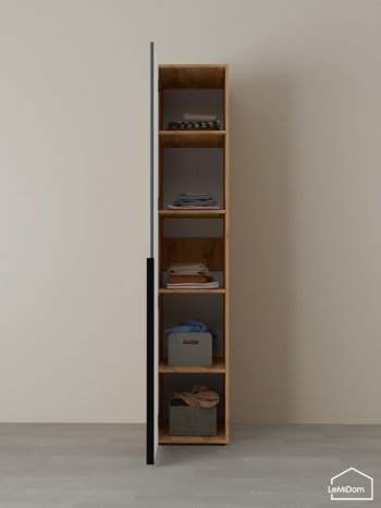 Шкаф Linnea MHR-1-2 2050х400х510 (ДВ-М 11.1.25) в Дегтярске - degtyarsk.mebel-e96.ru