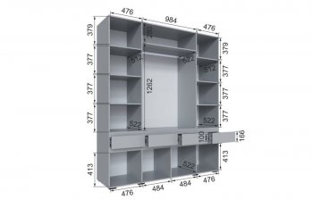 Шкаф 2000 мм Мерида серый камень/графит (Микон) в Дегтярске - degtyarsk.mebel-e96.ru