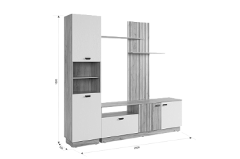 Стенка Моди К1 (Мебельсон) в Дегтярске - degtyarsk.mebel-e96.ru