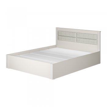 Кровать двуспальная Монако КР-16 кашемир (БТС) в Дегтярске - degtyarsk.mebel-e96.ru