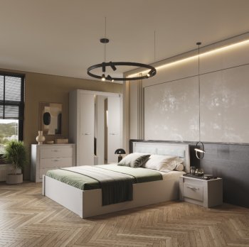 Спальный гарнитур Монако Кашемир (модульный) (БТС) в Дегтярске - degtyarsk.mebel-e96.ru