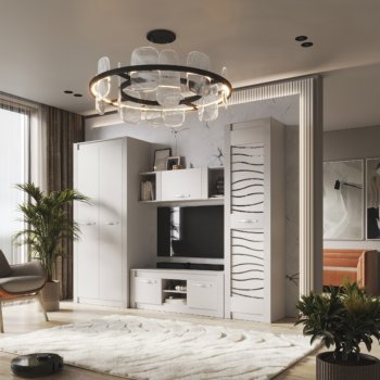 Стенка Монако Кашемир комп.3 (модульная) (БТС) в Дегтярске - degtyarsk.mebel-e96.ru