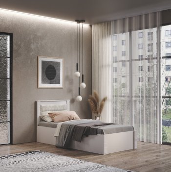 Кровать Монако КР-17 кашемир (БТС) в Дегтярске - degtyarsk.mebel-e96.ru | фото