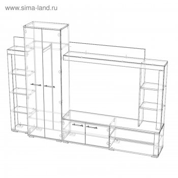 Стенка Монако (Лин) в Дегтярске - degtyarsk.mebel-e96.ru