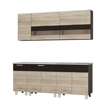 Кухонный гарнитур Монтана 2000 мм (БТС) в Дегтярске - degtyarsk.mebel-e96.ru