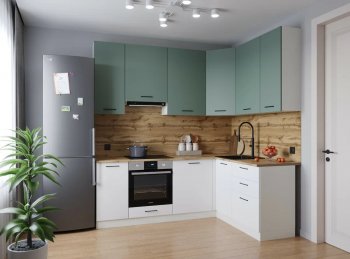 Угловой кухонный гарнитур Муссон 2200*1600 мм Sanvut в Дегтярске - degtyarsk.mebel-e96.ru