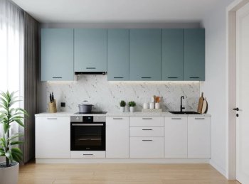 Кухонный гарнитур высокий Ниагара 3000 мм ЛДСП/МДФ (Санвут) в Дегтярске - degtyarsk.mebel-e96.ru