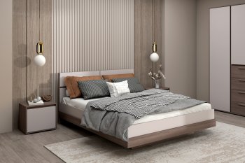 Спальный гарнитур Ника, модульный (Зарон) в Дегтярске - degtyarsk.mebel-e96.ru